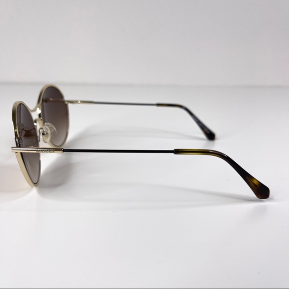 BALMAIN 52mm Round Sunglasses Gold Made In France main image 7